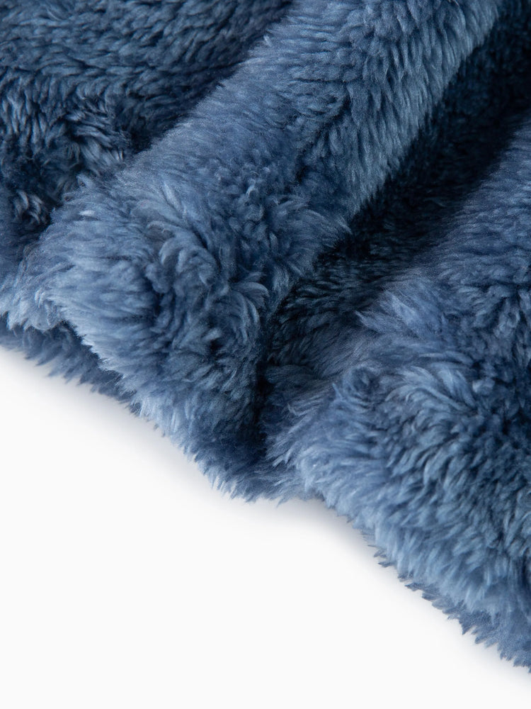 Toddler Girl/Boy 2pcs Bear Style Ear Design Fleece Hoodie Sweatshirt and Pants Set Blue