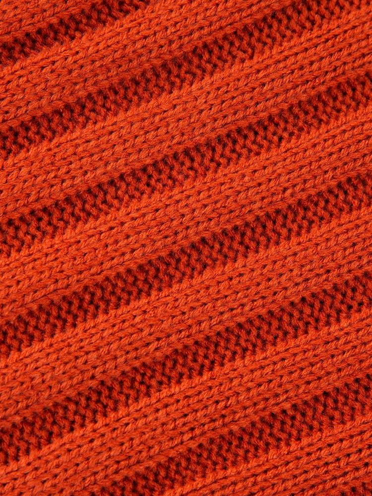 Toddler Girl/Boy Turtleneck Ribbed Knit Sweater Brown