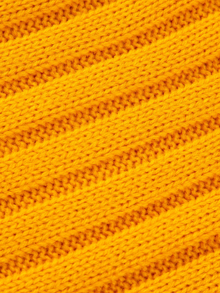 Toddler Girl/Boy Turtleneck Ribbed Knit Sweater Yellow