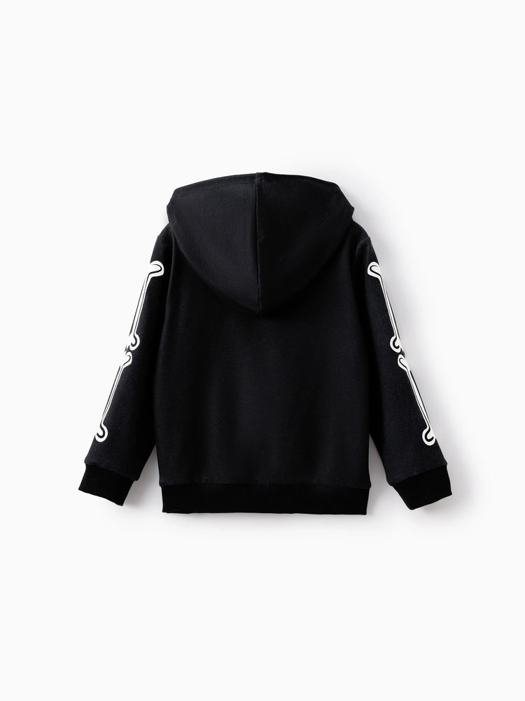 Sweat à capuche noir phosphorescent pour tout-petit garçon de la Pat' Patrouille Chase Halloween