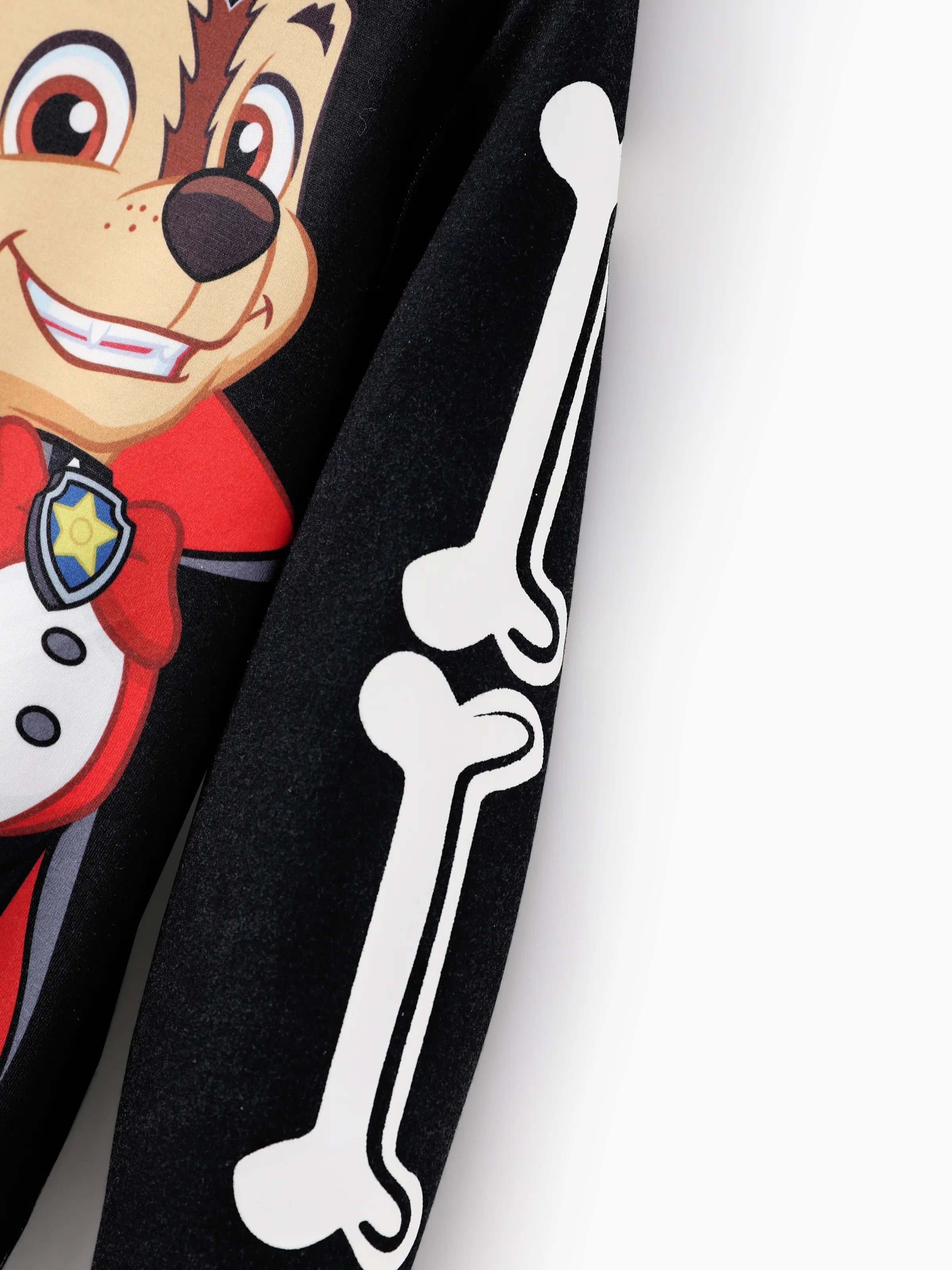 PAW Patrol Toddler Boy 1pc Chase Halloween Glow in the Dark Hoodie Black