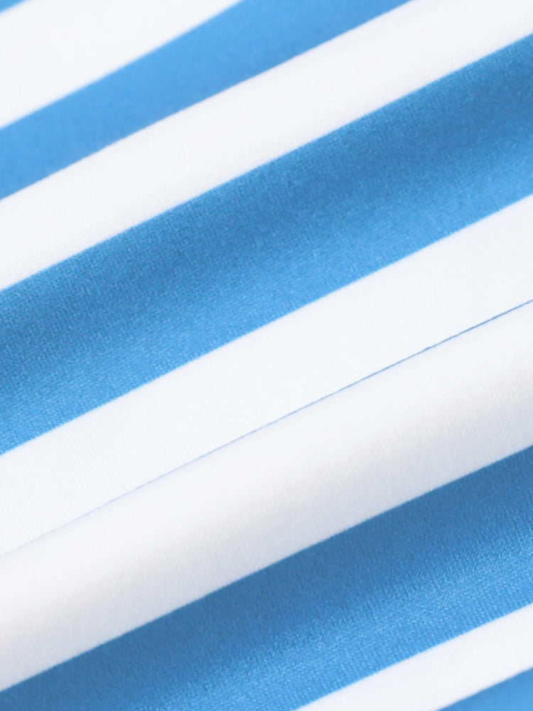 Combinaison rayée à manches longues pour bébé fille/garçon Looney Tunes, 1 pièce, bleu ciel