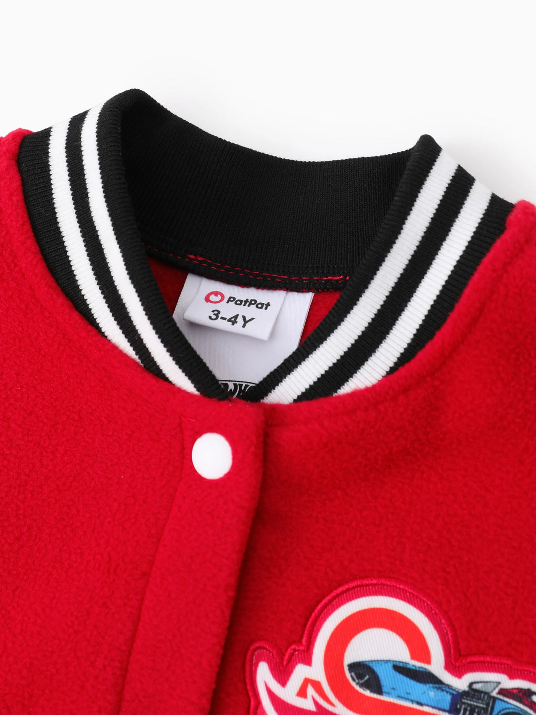 Hot Wheels Toddler/Kid Boy 1pc Varsity Bomber Jacket Red
