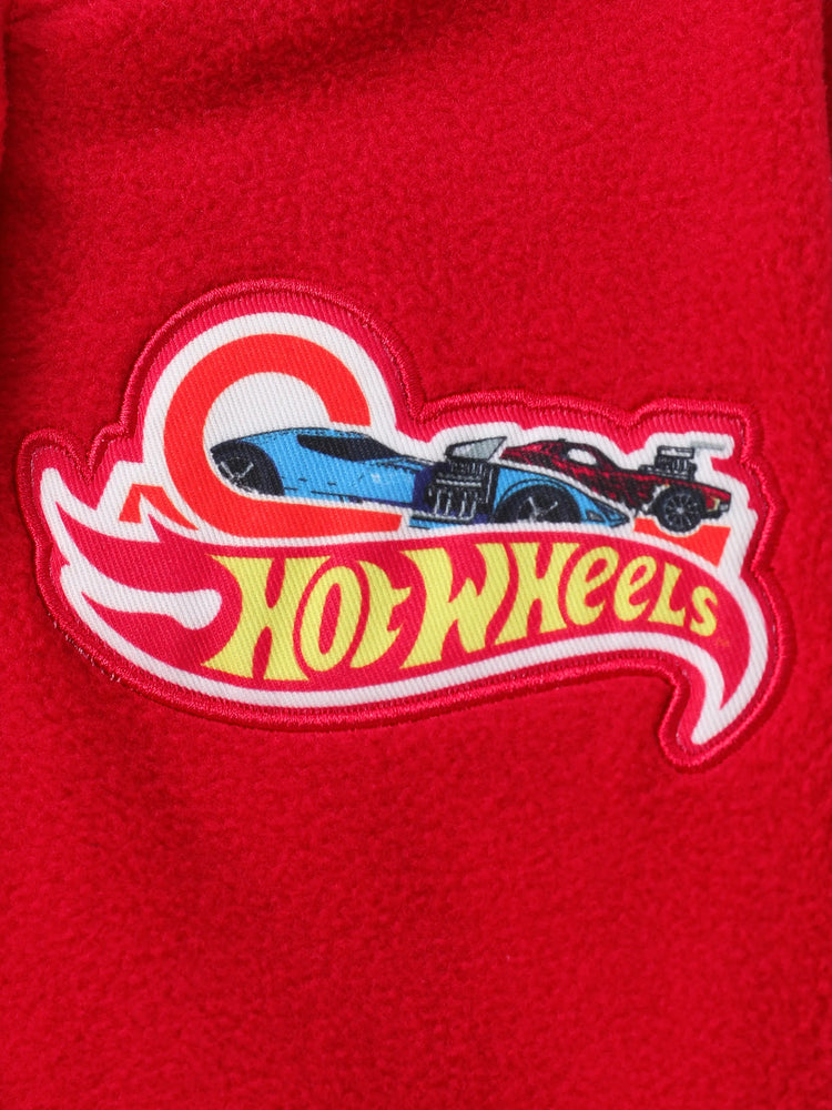 Blouson aviateur universitaire rouge Hot Wheels pour tout-petit/enfant garçon