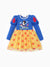 Disney Princess Toddler Girl 1pc Snow White Floral Apple Puff Sleeve Dress Blue