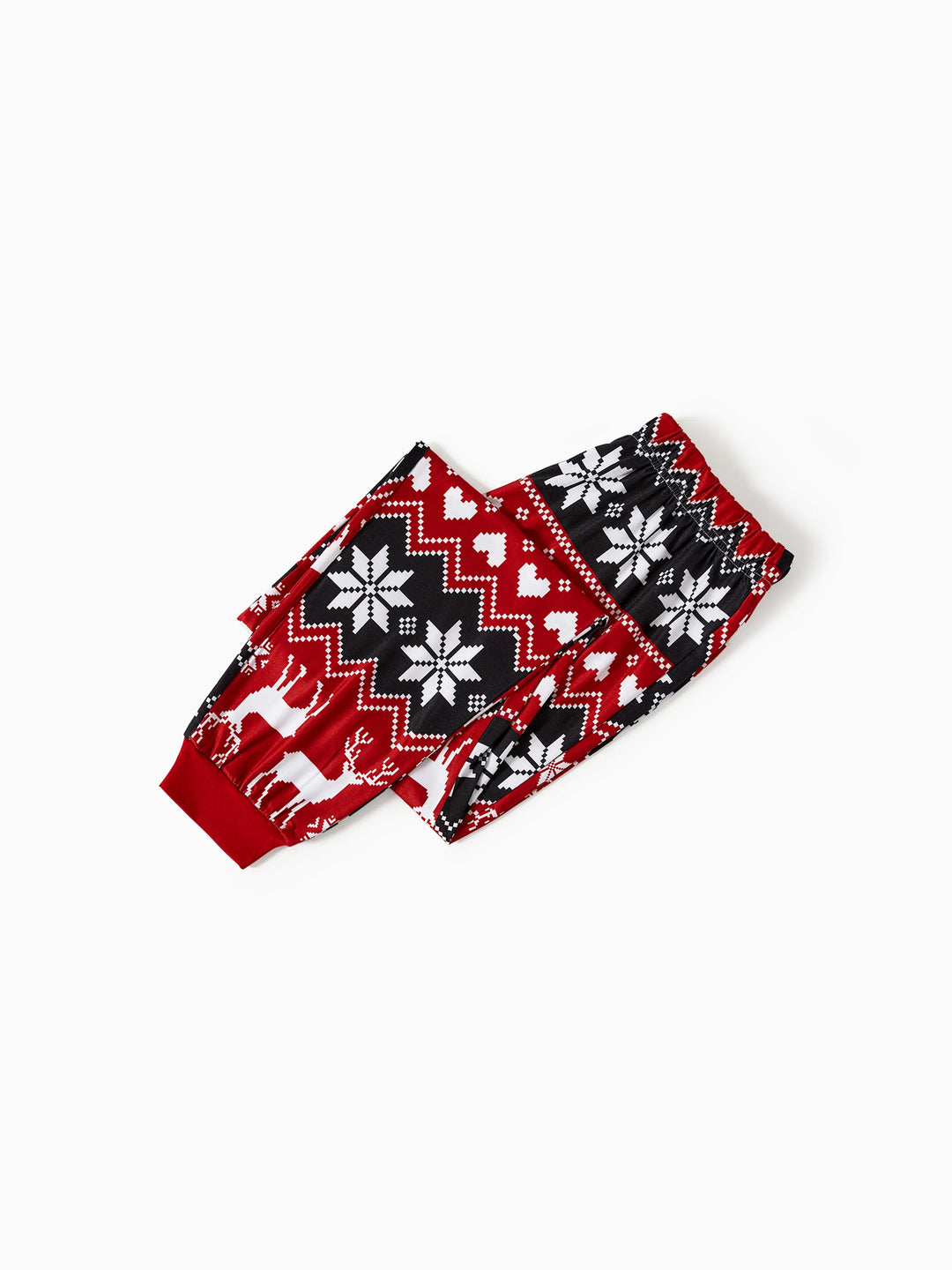 Christmas Reindeer Print Family Matching Pajamas Sets with Christmas Socks Black