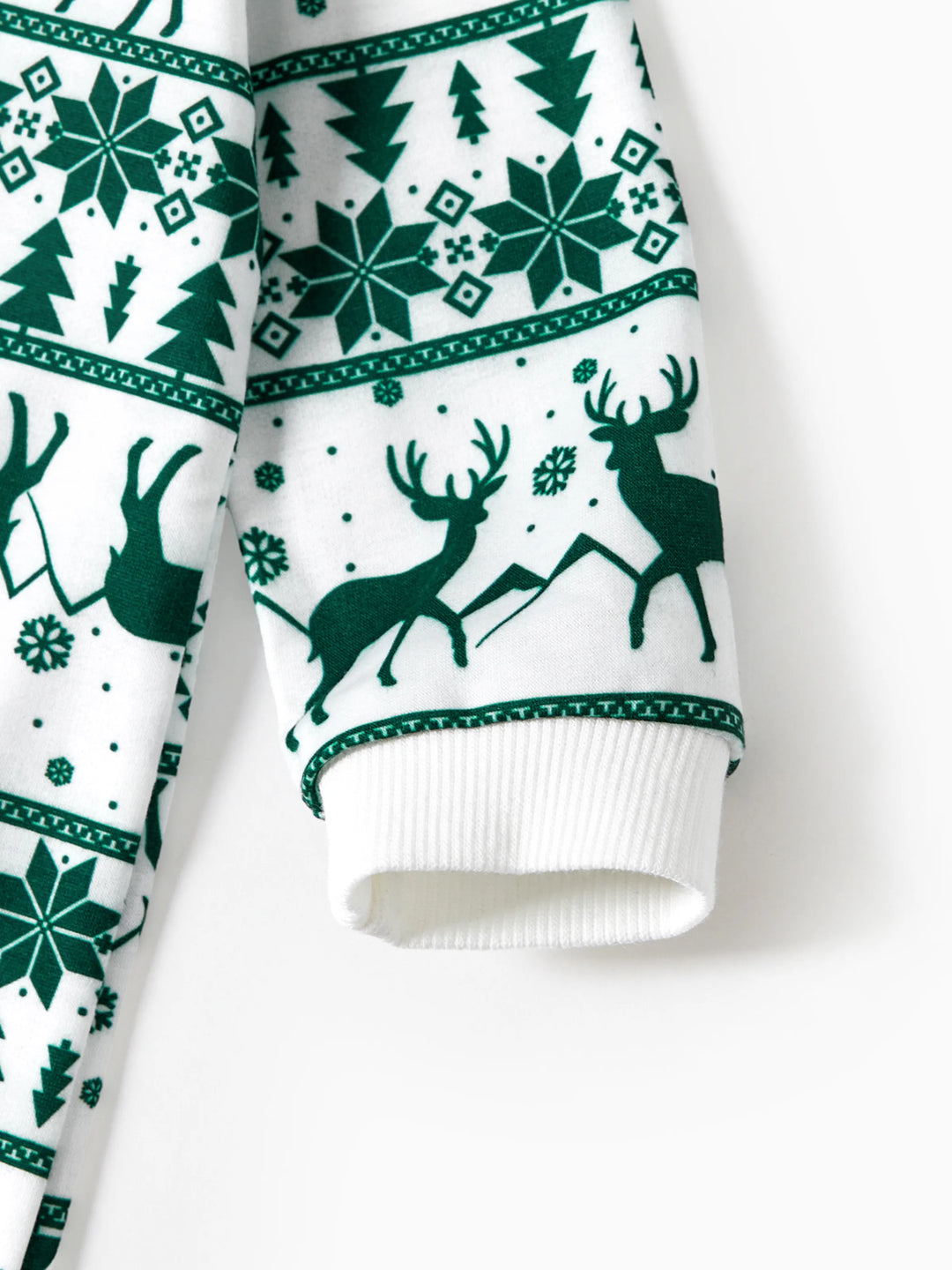 Weihnachten Familie Passende Grün Festival Thema Print Tops und Mesh Splicing Kleider Sets grün