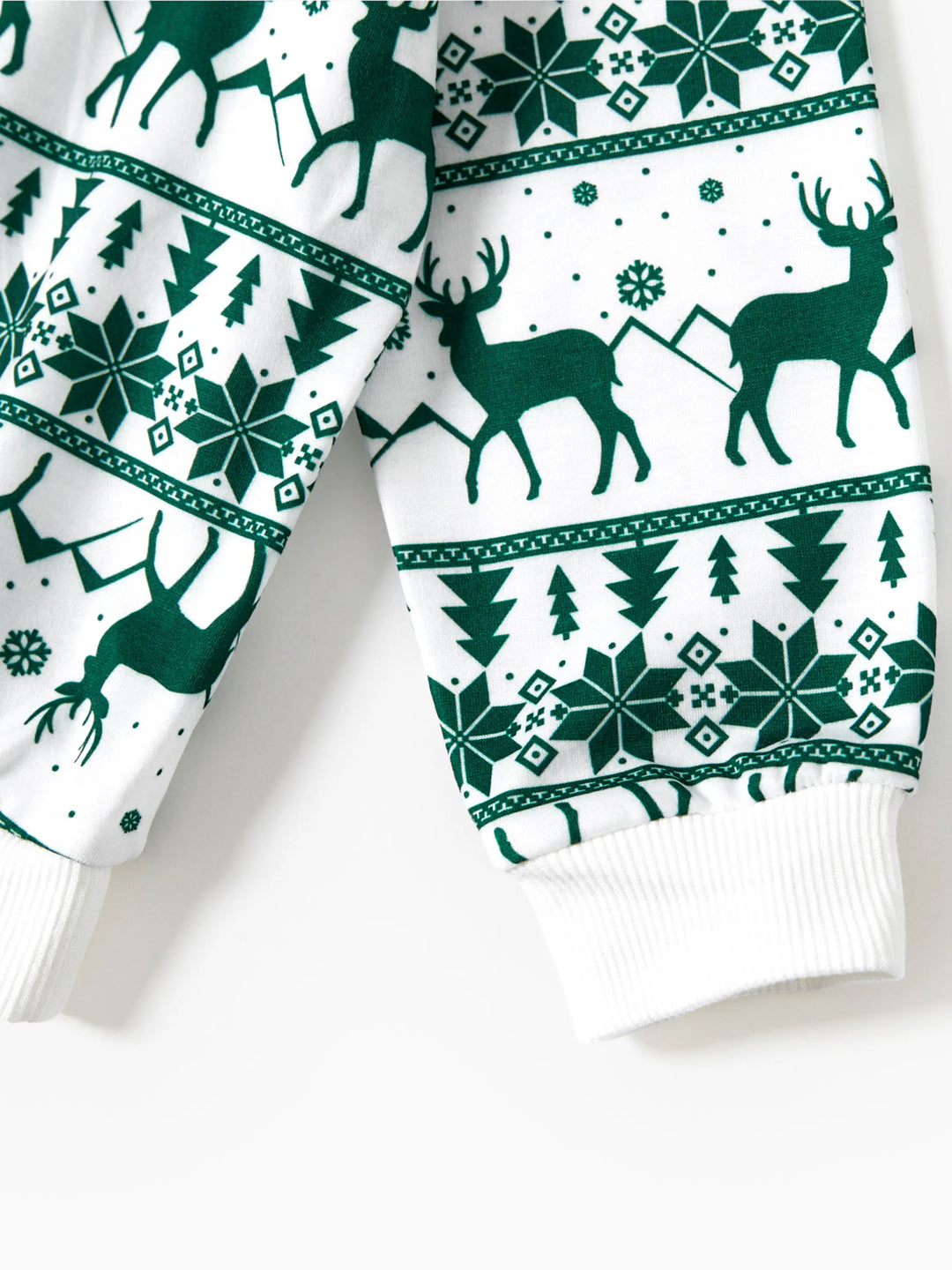 Weihnachten Familie Passende Grün Festival Thema Print Tops und Mesh Splicing Kleider Sets grün