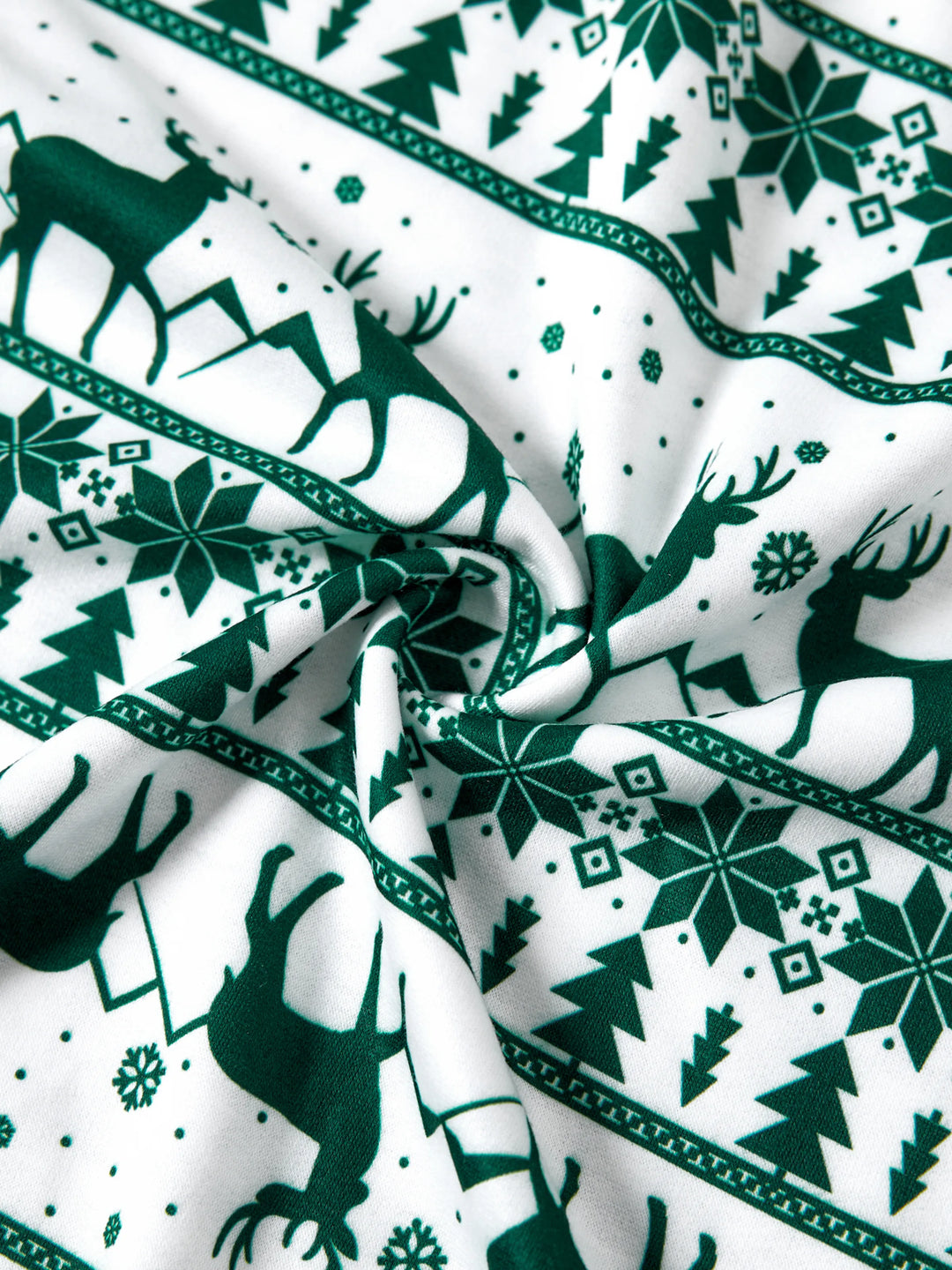 Weihnachten Familie Passende Grün Festival Thema Print Tops und Mesh Splicing Kleider Sets grün