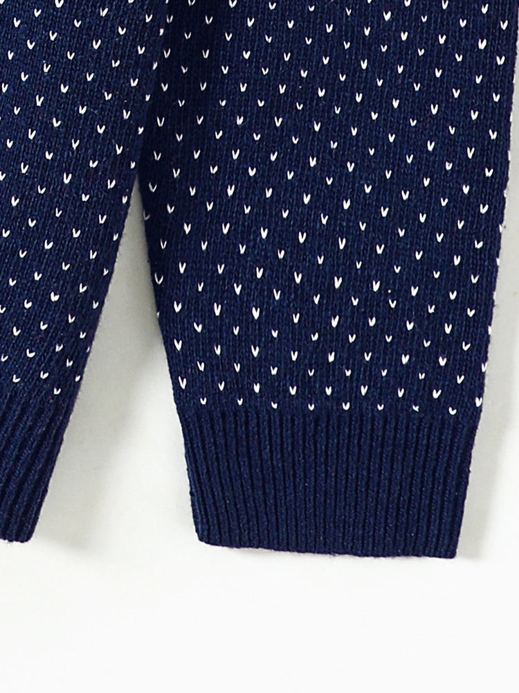 Christmas Family Matching Deer Graphic Long-sleeve Knitted Sweater Multi-color