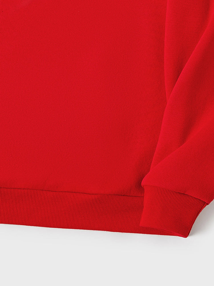 Mommy and Me Solid Letters & Love Print Long-sleeve Tops Color block