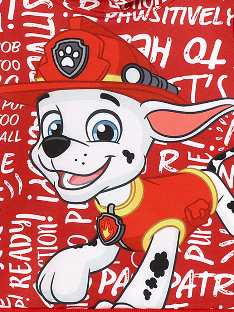 PAW Patrol Toddler Boy Big Marshall Long-sleeve Hoodie Red
