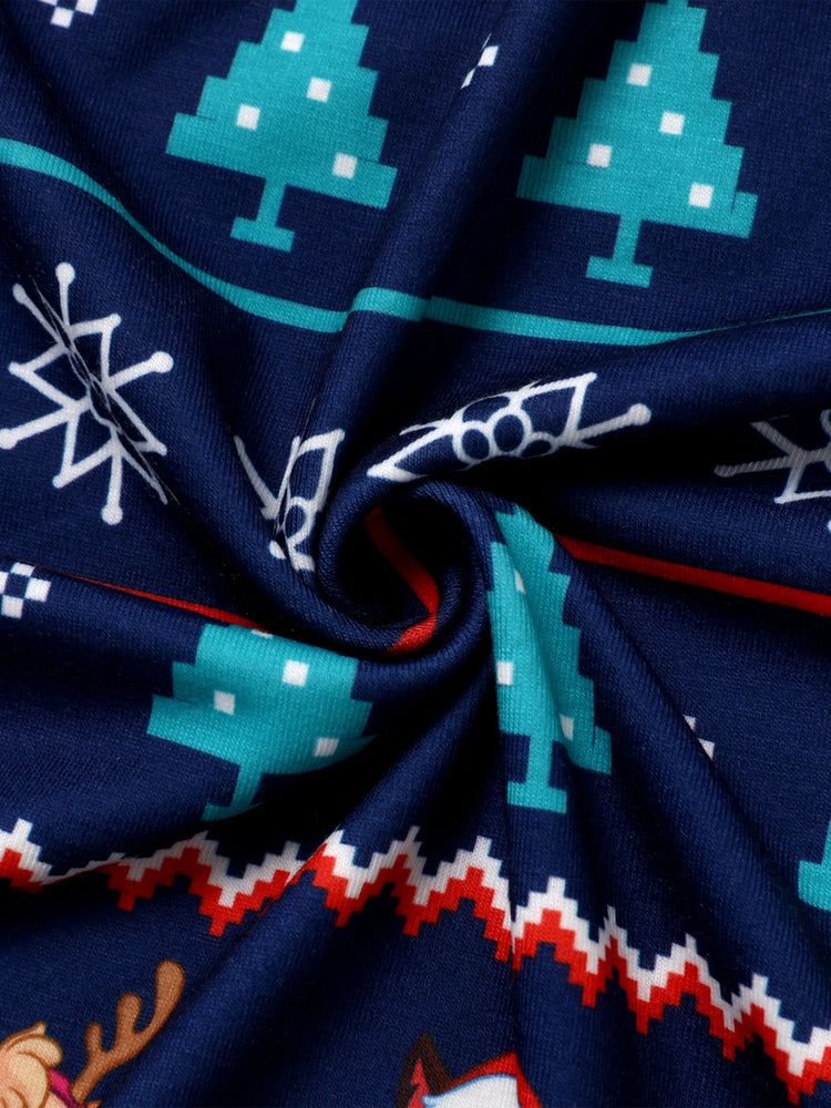 Ensemble pyjama de Noël assorti à manches longues et imprimé de la Pat'Patrouille avec chaussettes de Noël 