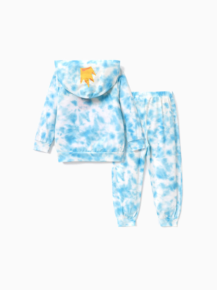 Ensemble 2 pièces haut à manches longues et pantalon imprimé Cendrillon pour petite fille Disney Princesse Bleu