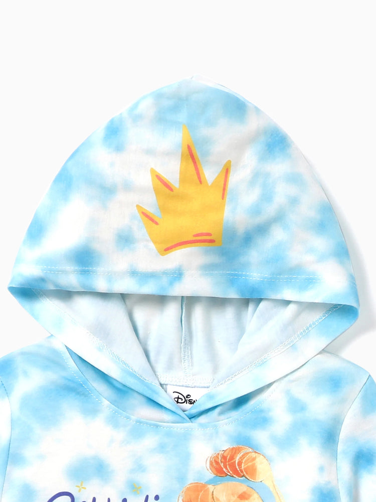 Ensemble 2 pièces haut à manches longues et pantalon imprimé Cendrillon pour petite fille Disney Princesse Bleu