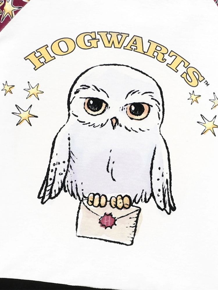 Ensemble pyjama de Noël familial assorti à imprimé Hedwige Harry Potter avec chaussettes de Noël 