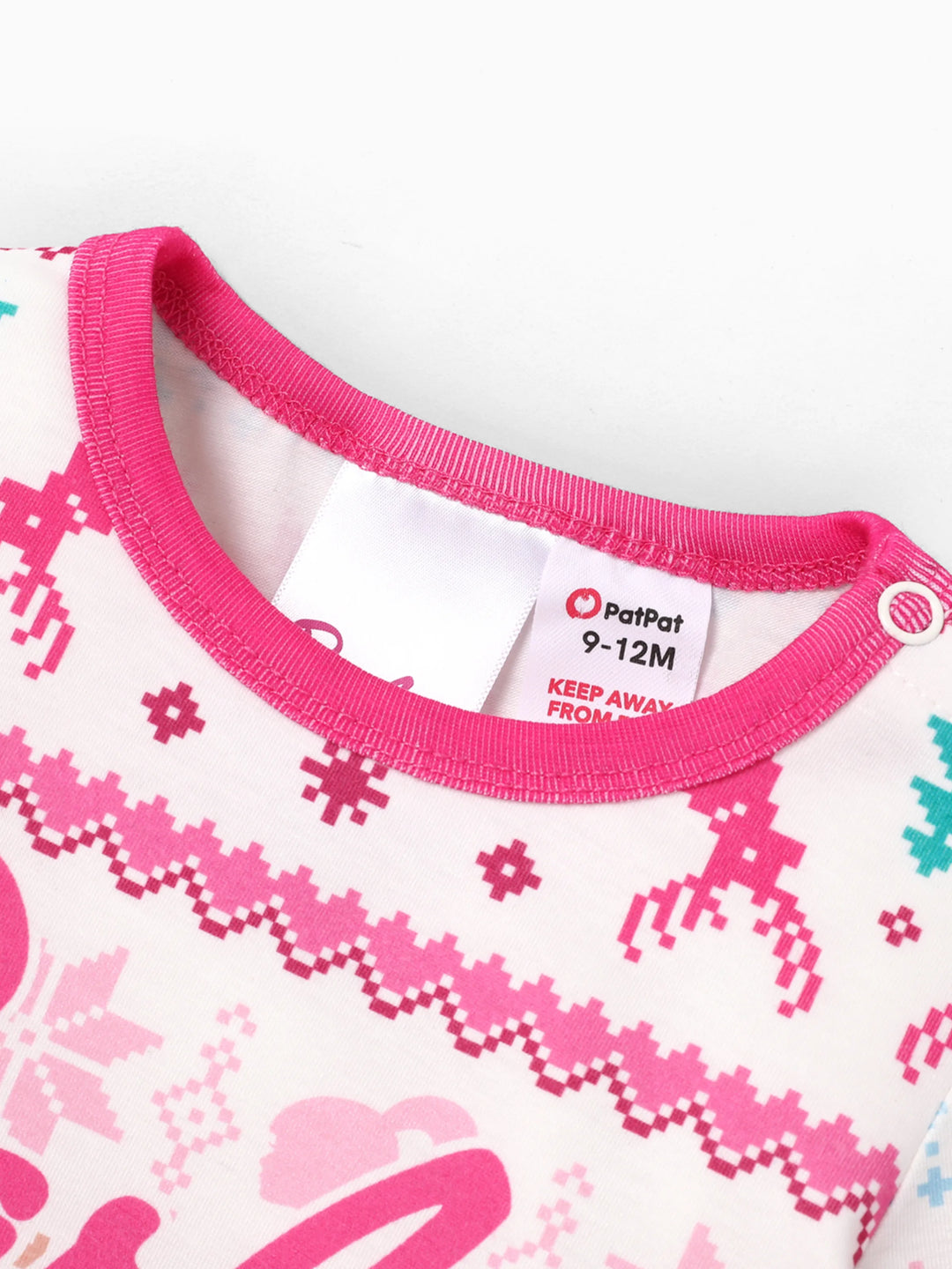 Barbie Mommy and Me Christmas Snowflake Deer Pattern Print Pajamas Sets with Christmas Socks