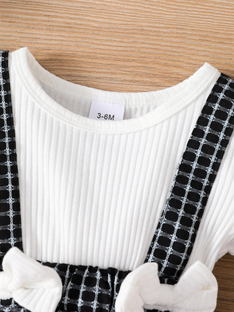 Little CoCo &amp; Gentlemen - Barboteuse à volants et nœud papillon pour bébé fille avec bandeau noir