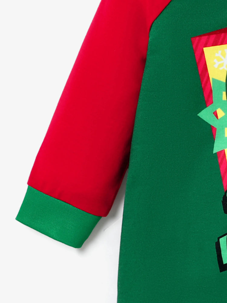 ELF Weihnachtsfamilienpassend Charakterdruck Schlafanzug-Sets mit Weihnachtssocken