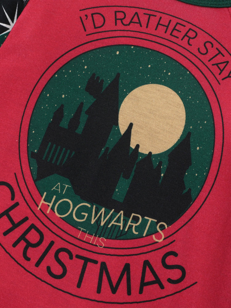 Ensemble pyjama de Noël Harry Potter pour toute la famille, motif Poudlard, avec chaussettes de Noël