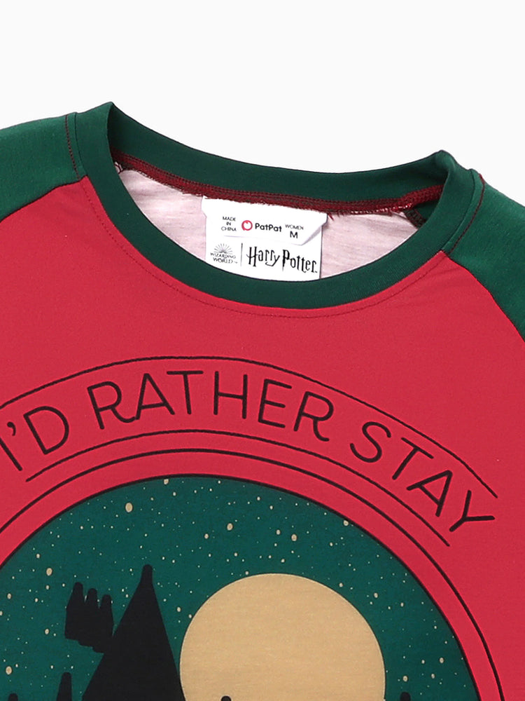 Ensemble pyjama de Noël Harry Potter pour toute la famille, motif Poudlard, avec chaussettes de Noël