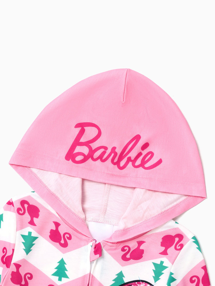 Ensemble pyjama à capuche de Noël Barbie Maman et Moi avec chaussettes de Noël 