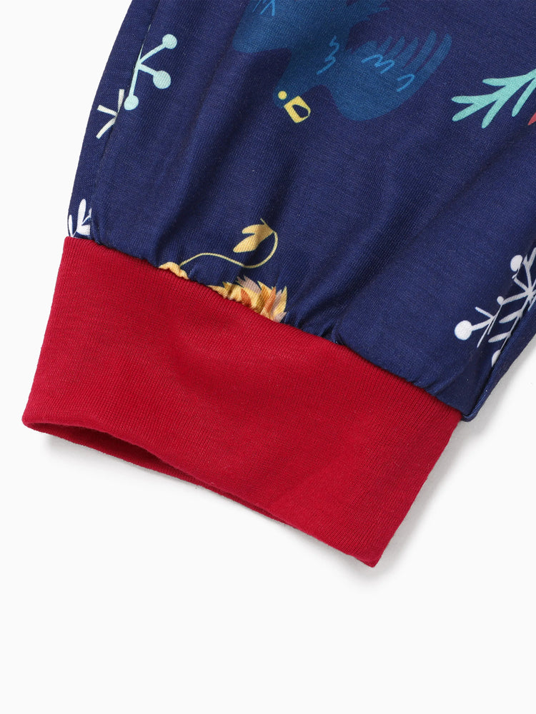 Harry Potter Weihnachtsfamilienpassend Hogwarts Druck Schlafanzug-Sets mit Weihnachtssocken