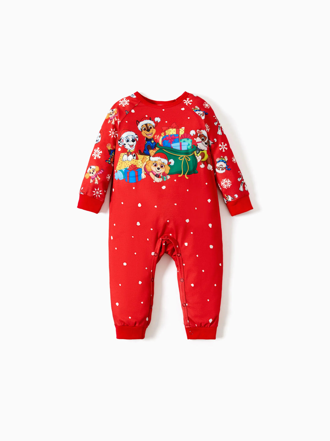 PAW Patrol Christmas Family Matching Chase and Marshall Pajamas Sets with Christmas Socks