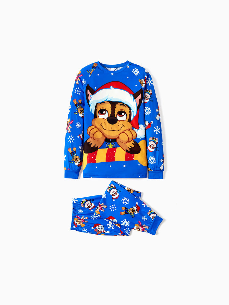 Ensemble pyjama assorti de Noël pour toute la famille Pat'Patrouille Chase et Marshall avec chaussettes de Noël 