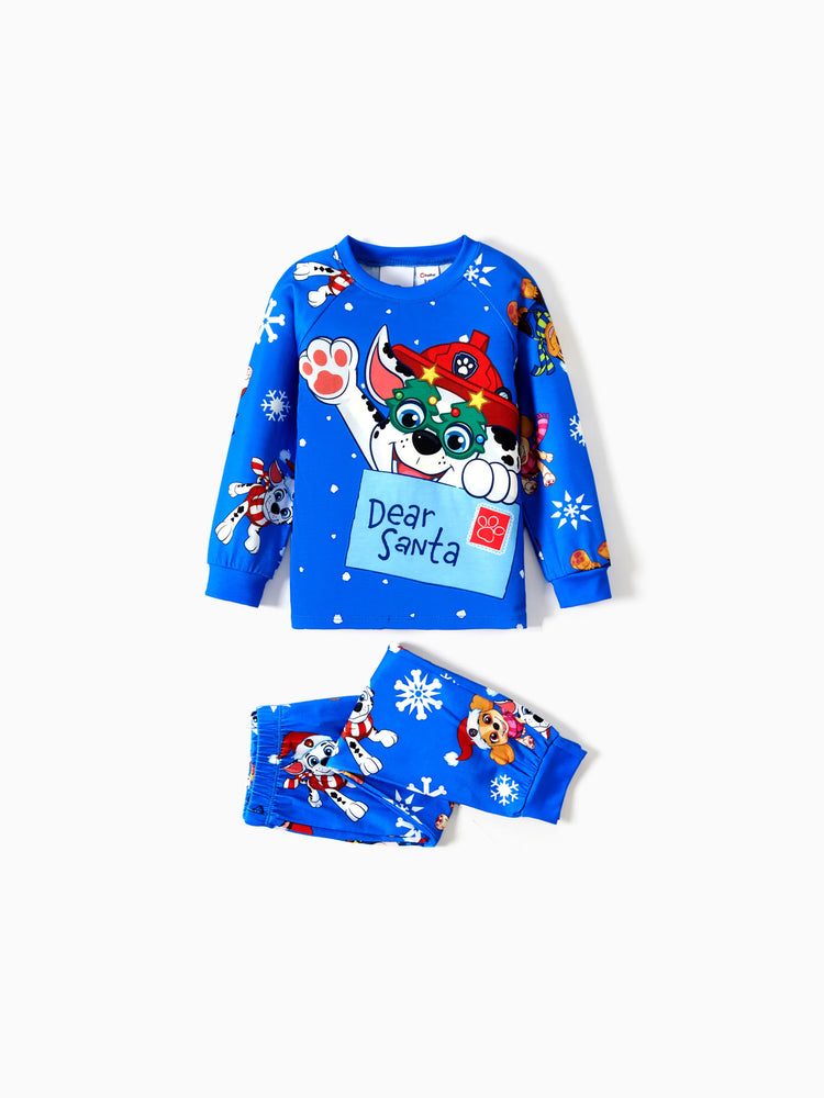 Ensemble pyjama assorti de Noël pour toute la famille Pat'Patrouille Chase et Marshall avec chaussettes de Noël 