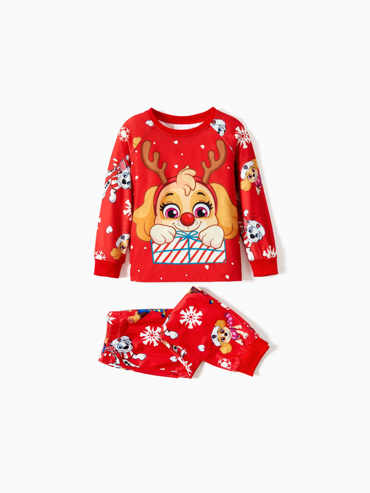 Ensemble pyjama assorti de Noël pour toute la famille Pat'Patrouille Chase et Marshall avec chaussettes de Noël 