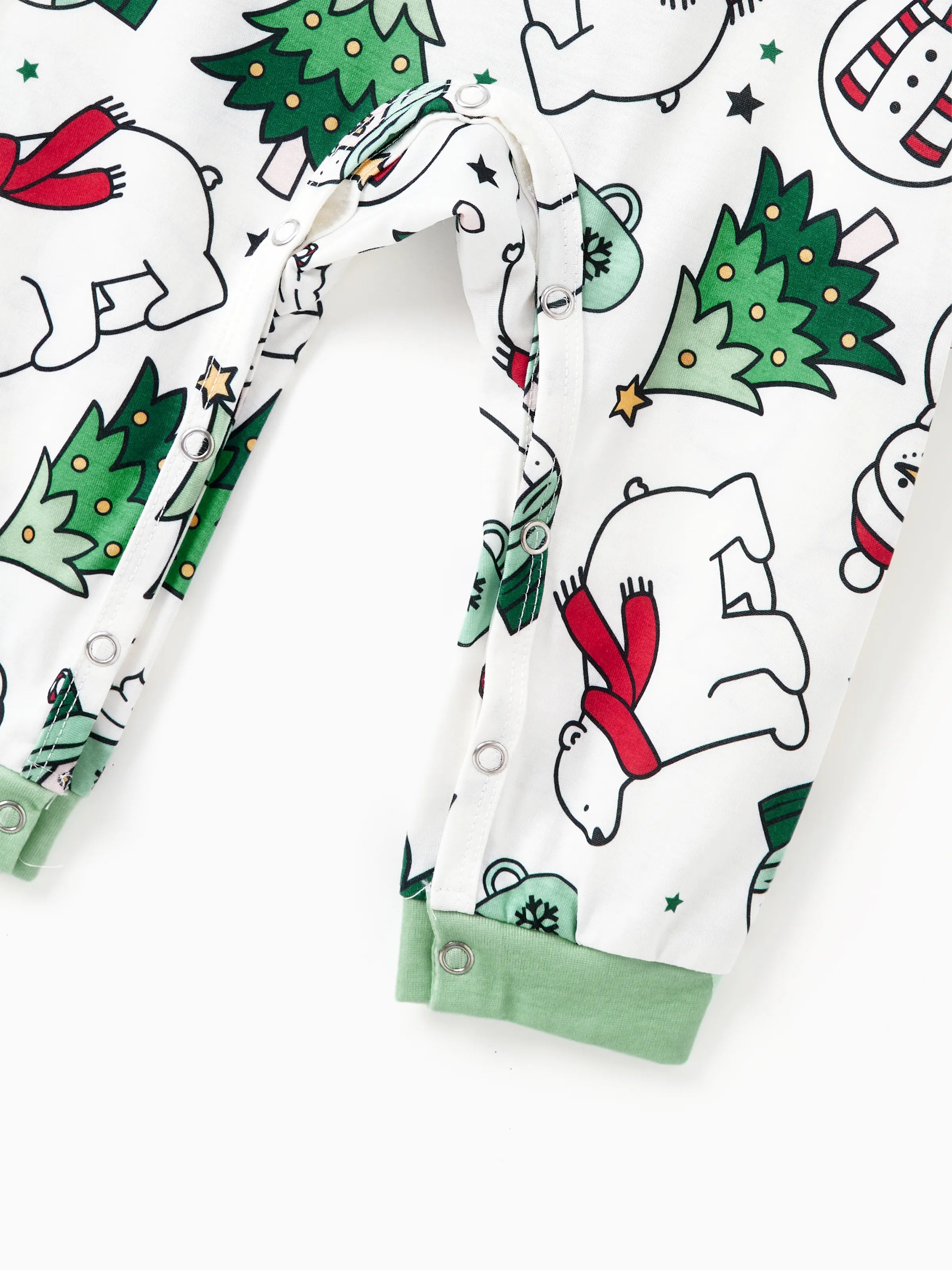 Christmas Family Matching Long Sleeves Very Merry Green Tops