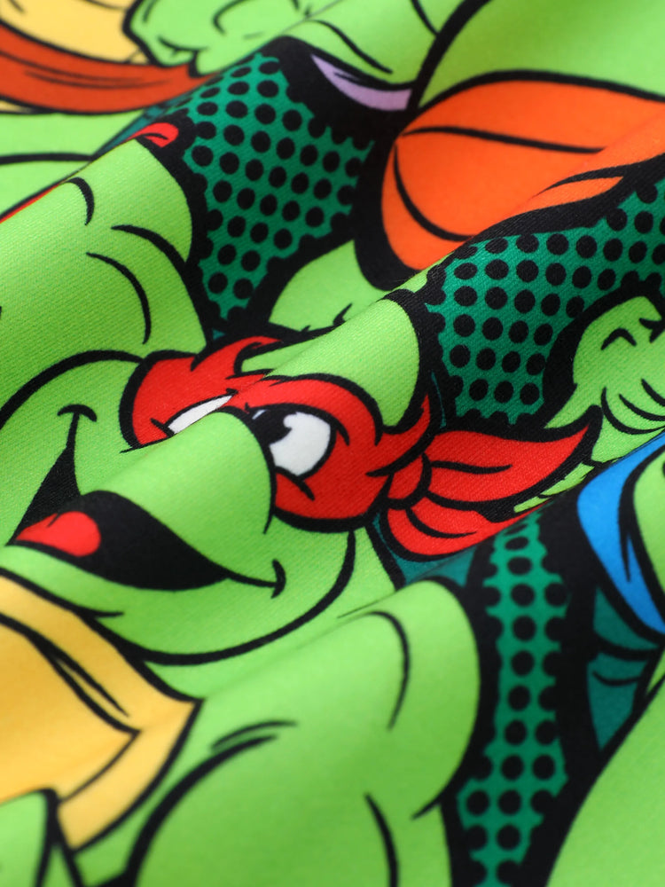 Teenage Mutant Ninja Turtle KID/Toddler Boys 1pc TMNT Character Print Long-sleeve Sweatshirt Green