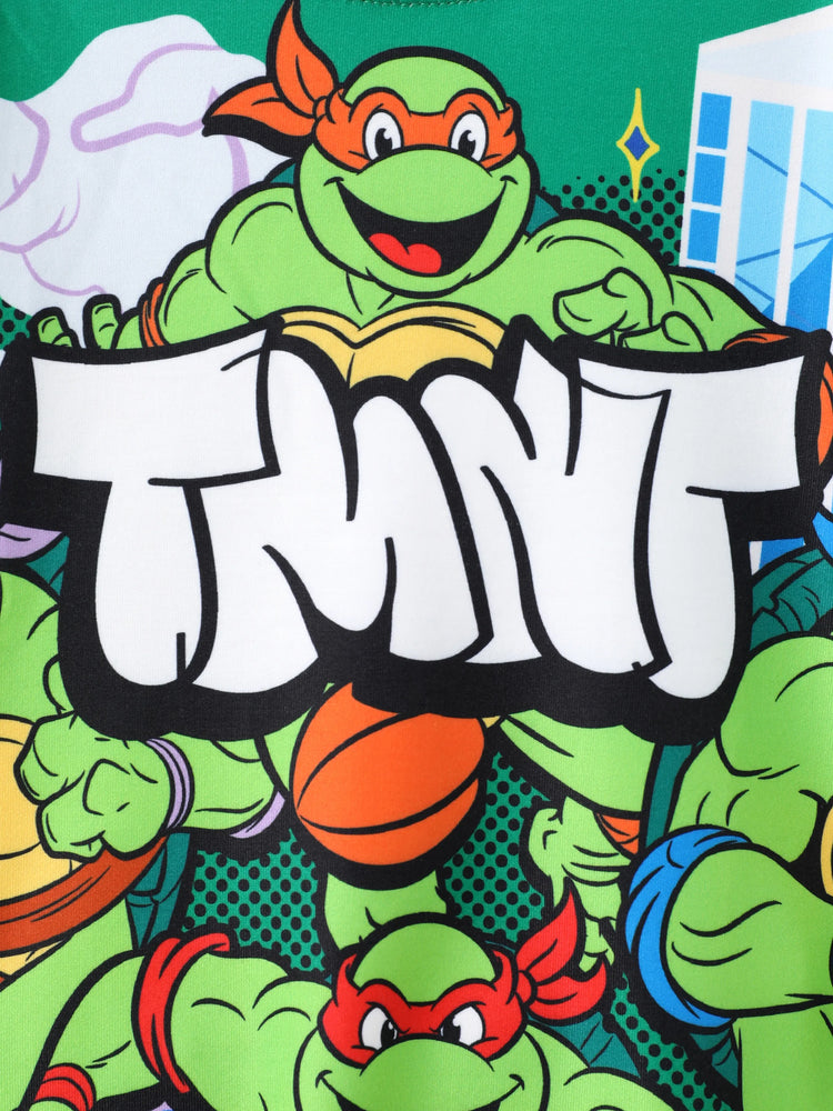 Teenage Mutant Ninja Turtle KID/Toddler Boys 1pc TMNT Character Print Long-sleeve Sweatshirt Green
