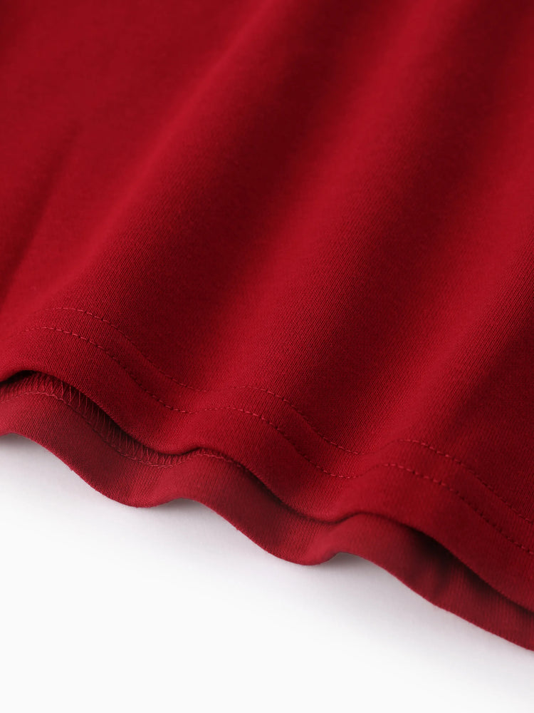 Ensemble 2 pièces Harry Potter pour fille, sweat-shirt à manches longues et jupe à carreaux avec nœud papillon, imprimé hibou, rouge