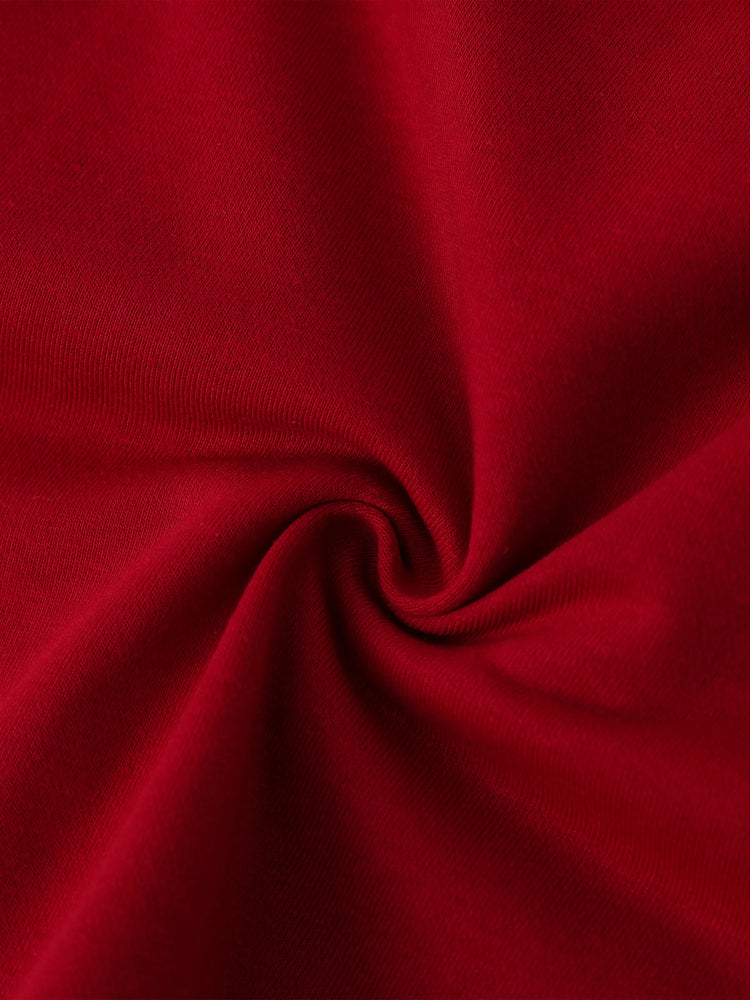 Ensemble 2 pièces Harry Potter pour fille, sweat-shirt à manches longues et jupe à carreaux avec nœud papillon, imprimé hibou, rouge