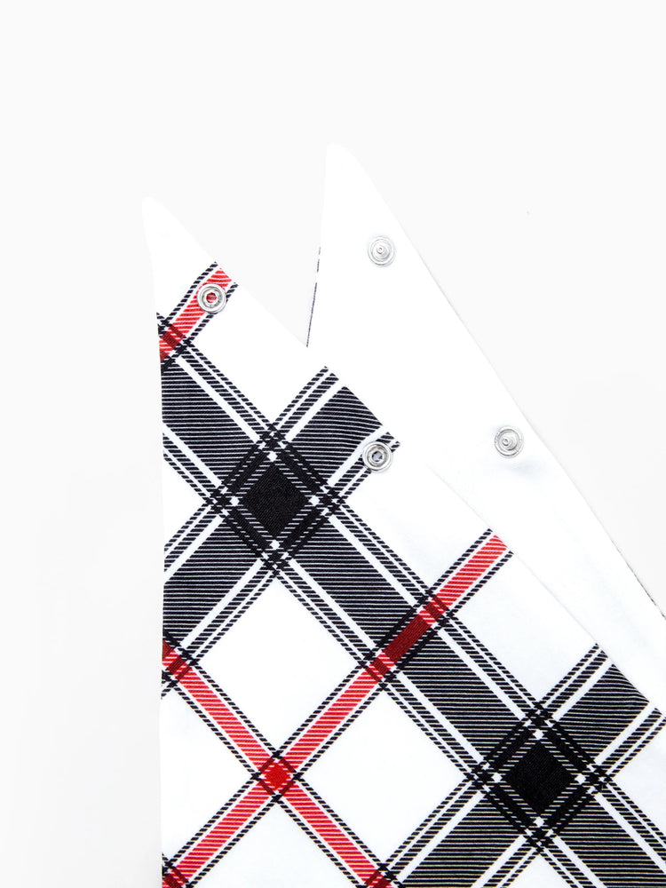 Christmas Pajamas Outfits Matching for Family Raglan Sleeves Quirky Reindeer Graphic Plaid Pants Pajamas Sets BlackandWhite