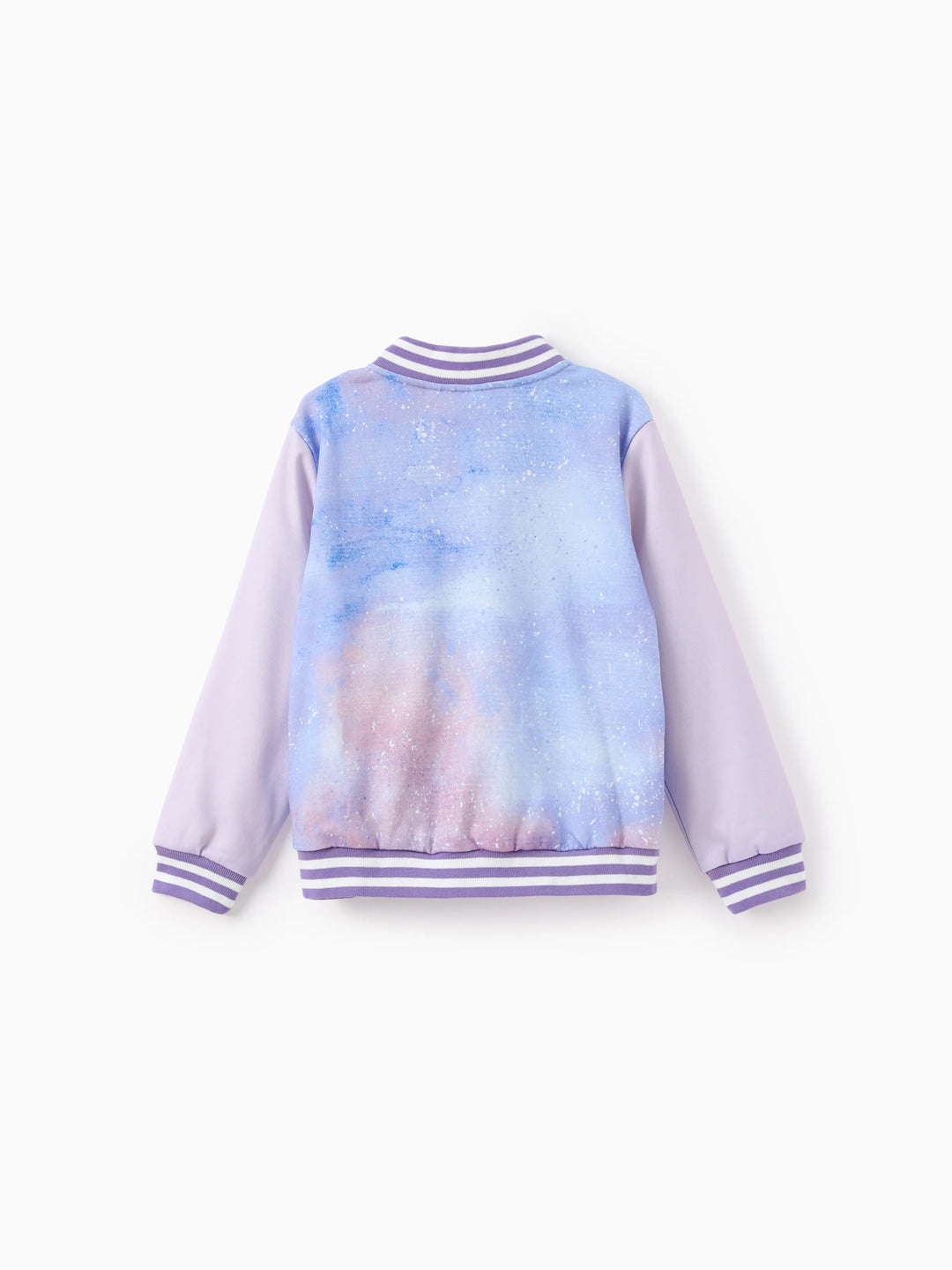 Blouson aviateur Disney Stitch pour fille, imprimé tie-dye, violet, 1 pièce
