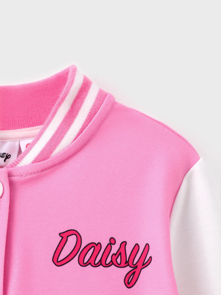 Disney Mickey and Friends Toddler/Kid Girl Daisy Lightweight Bomber Jacket Pink