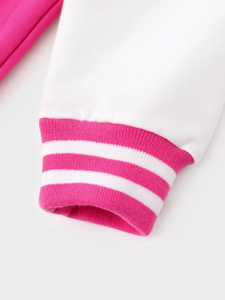 Disney Mickey and Friends Toddler/Kid Girl Minnie Lightweight Bomber Jacket Hot Pink