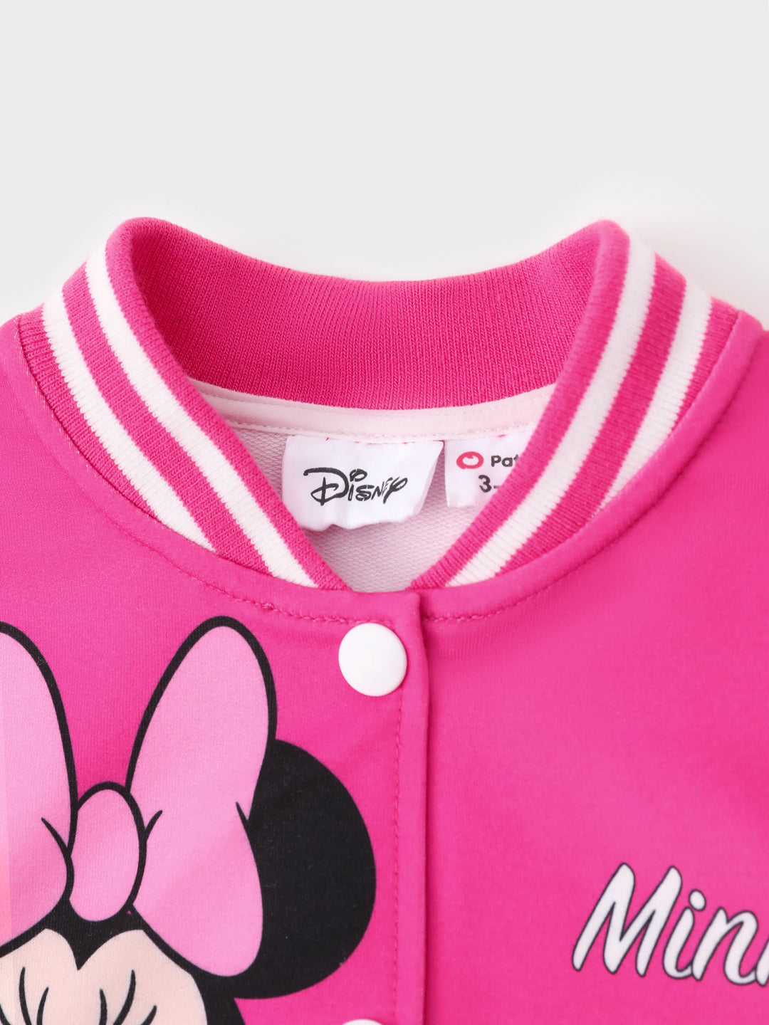 Chaqueta bomber ligera de Minnie, de Disney Mickey y sus amigos, para niña pequeña, color rosa intenso