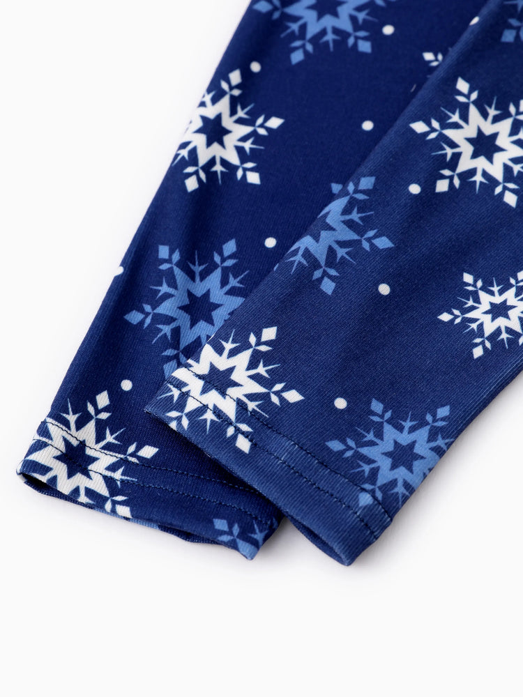 Disney Frozen Toddler Girl Elsa&Anna 2pcs Floral Flutter-sleeve Sweatshirt with Leggings Set DeepBlue