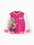 Barbie Outfit Toddler/Kid Girl Naia™ Letter Print Colorblock Lightweight Bomber Jacket Roseo