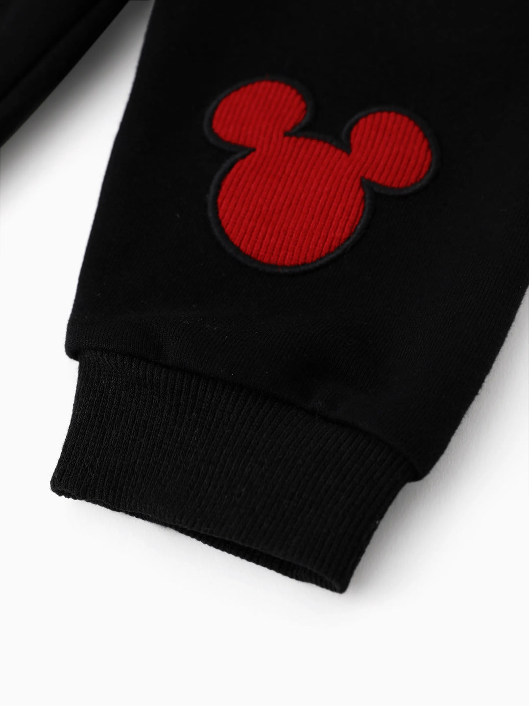 Disney Mickey and Friends Baby Boys 2pcs Naia™ Colorblock Long-sleeve Jumpsuit And Mickey Character Embroidered Pants Set Grey
