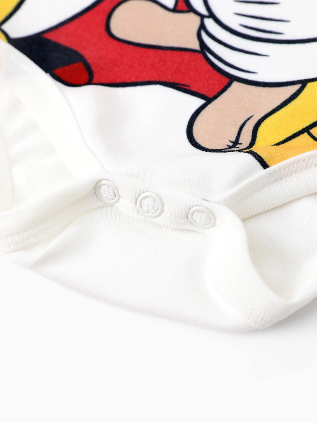 Disney Mickey and Friends Baby Boys 2pcs Naia™ Colorblock Long-sleeve Jumpsuit And Mickey Character Embroidered Pants Set Grey