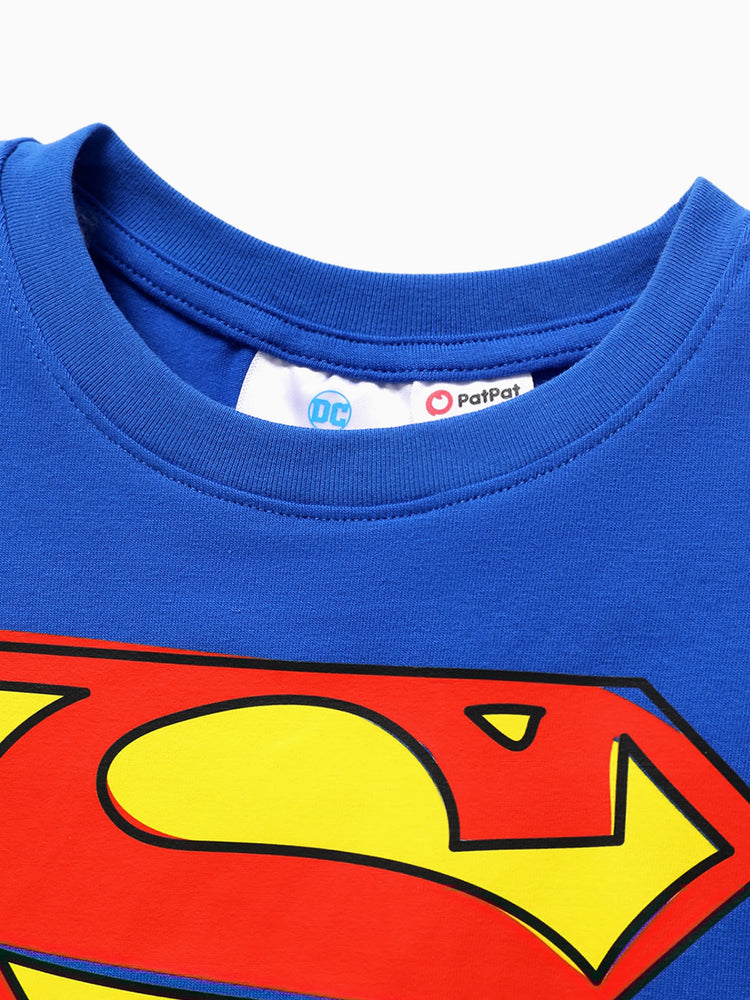 Justice League Toddler Boy Batman/Superman/Wonder Woman/The Flash Cotton Tee Blue