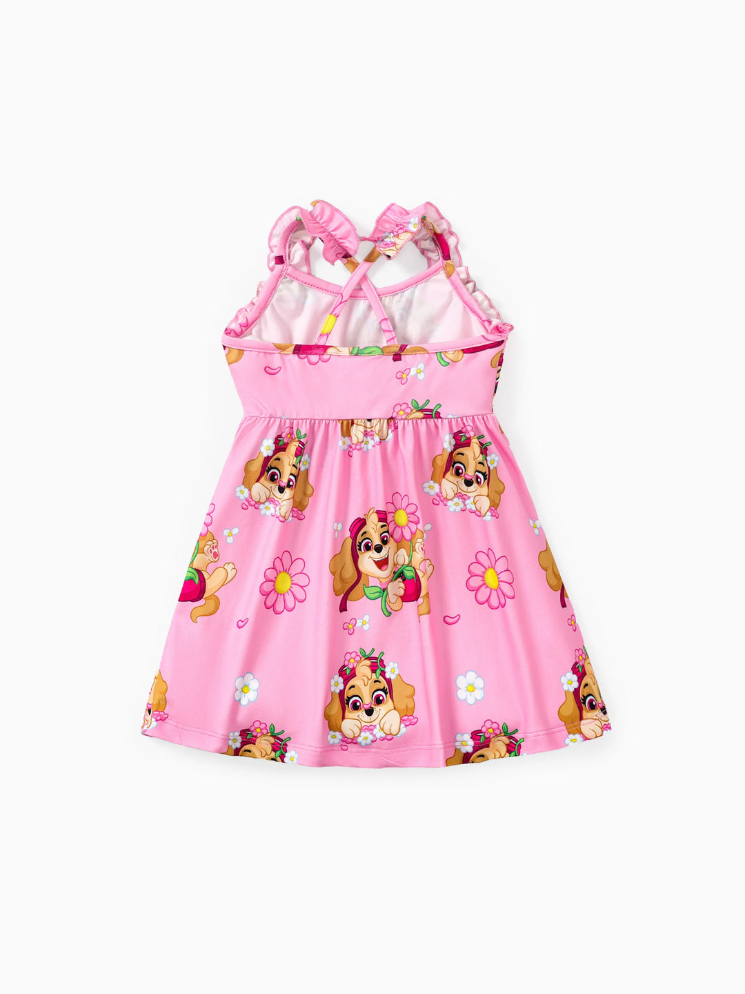 PAW Patrol Toddler Girl Skye Ruffled Sweet Dress Pink