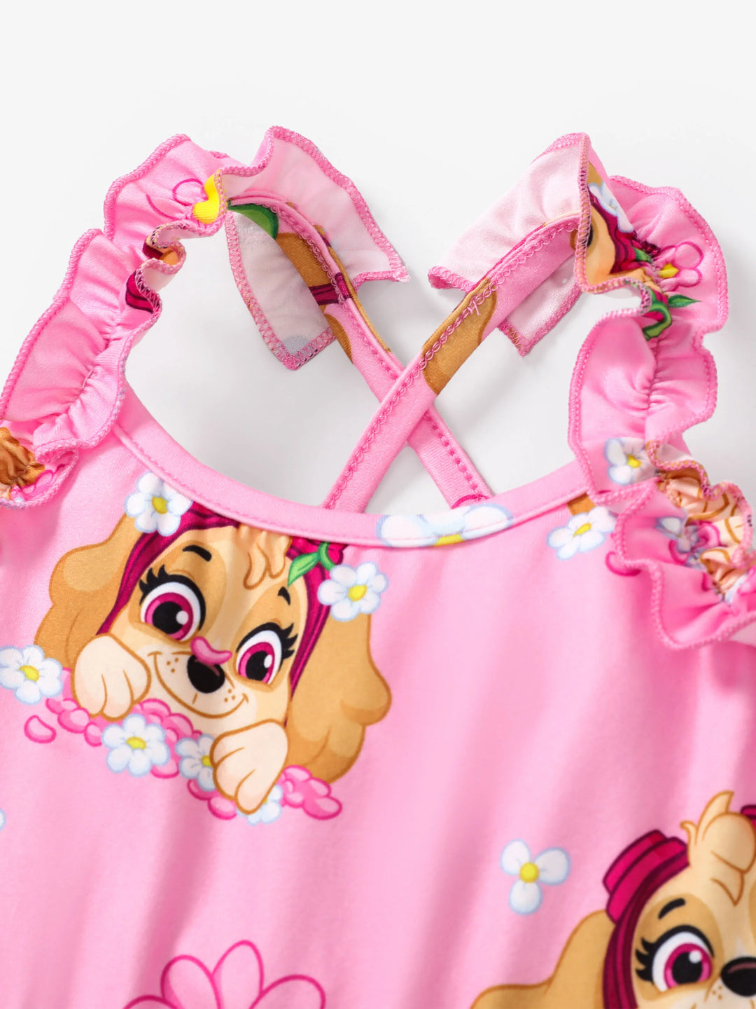 PAW Patrol Toddler Girl Skye Ruffled Sweet Dress Pink