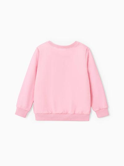 Sudadera de manga larga con estampado de personaje de Winnie the Pooh de Disney para niña pequeña, color rosa