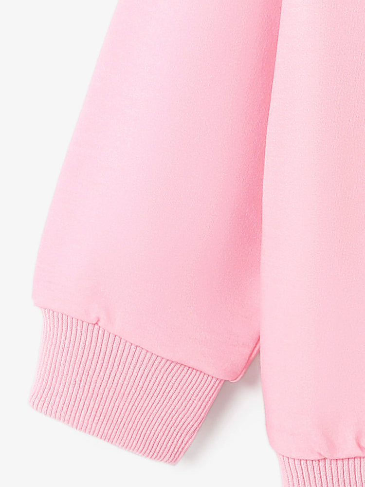 Sweat-shirt à manches longues imprimé Winnie l'ourson pour petite fille de Disney, rose